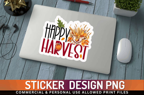 Happy harvest Sticker Design Sublimation Regulrcrative 