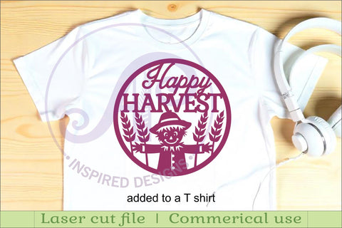 Happy harvest wall sign svg laser cut file SVG APInspireddesigns 