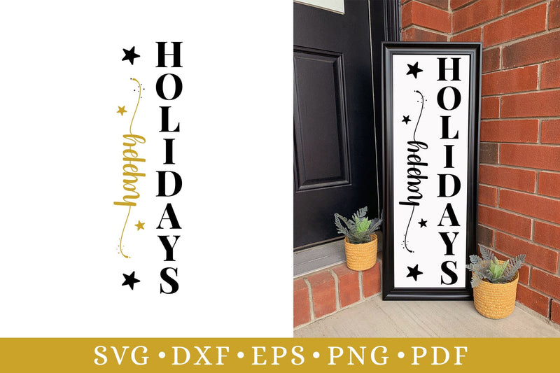 Happy Holidays | New Year Porch Sign SVG SVG CraftLabSVG 