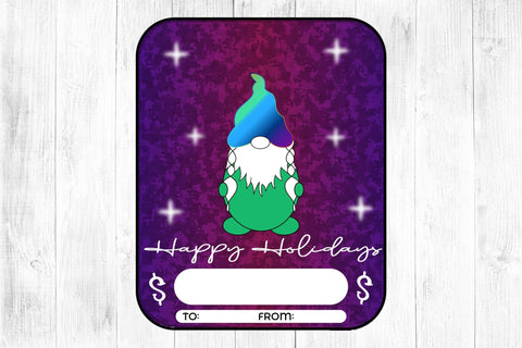 Happy Holidays PNG Christmas Money Card Sublimation CraftLabSVG 