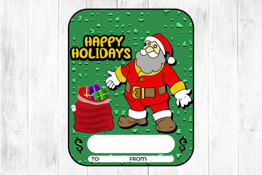 Printable Christmas Money Card PNG - So Fontsy