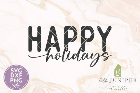 Happy Holidays Shirt SVG, Christmas Shirt Designs SVG LilleJuniper 