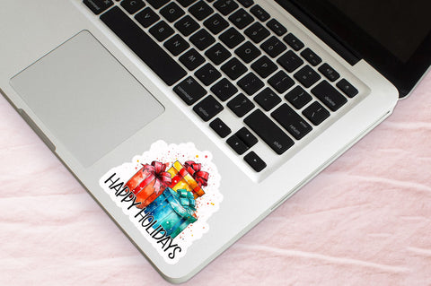 Happy holidays Sticker Design Sublimation Regulrcrative 