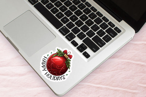 Happy holidays Sticker Design Sublimation Regulrcrative 