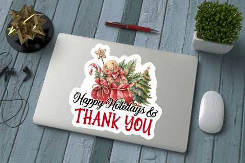 Happy holidays & Stickers Design Sublimation Regulrcrative 