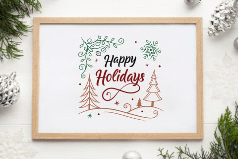 Happy holidays SVG Angelina750 