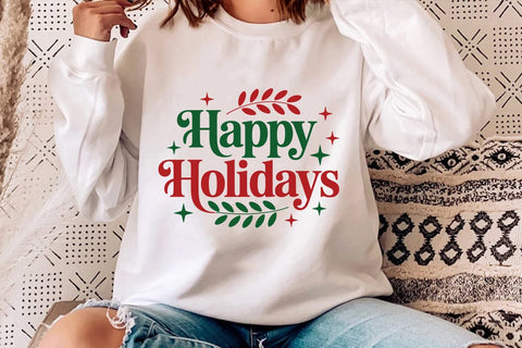 Happy Holidays SVG Angelina750 