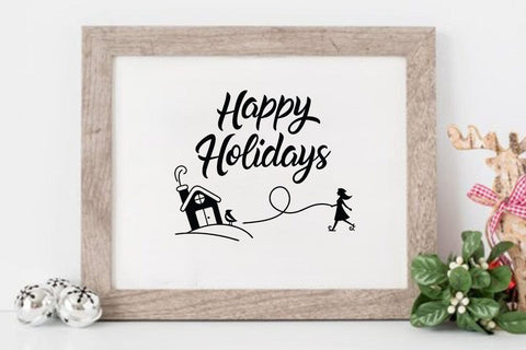 Happy holidays SVG Angelina750 