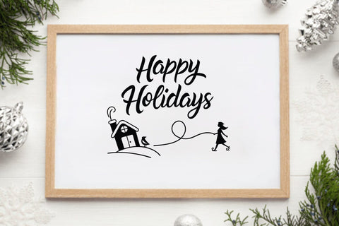 Happy holidays SVG Angelina750 