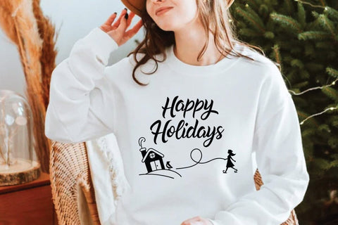 Happy holidays SVG Angelina750 