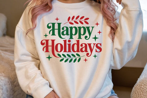 Happy Holidays SVG Angelina750 