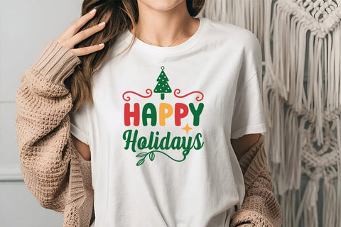 happy holidays SVG Angelina750 