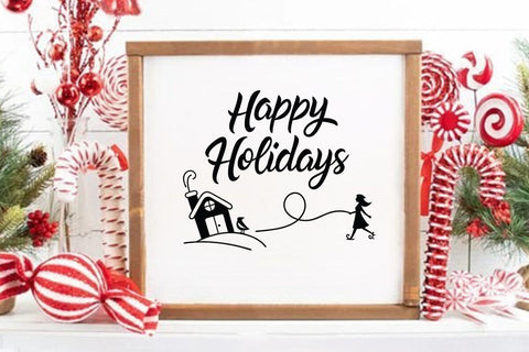 Happy holidays SVG Angelina750 