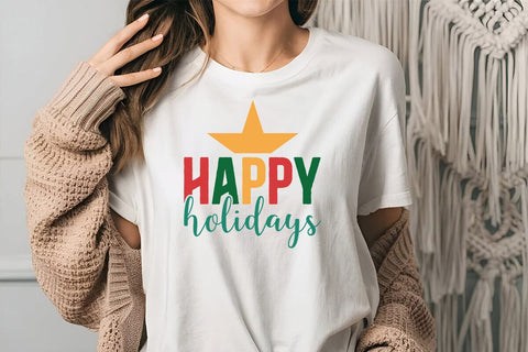 happy holidays SVG Angelina750 