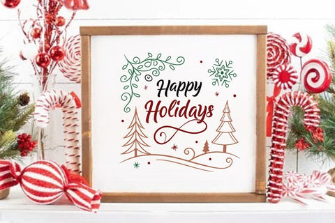 Happy holidays SVG Angelina750 