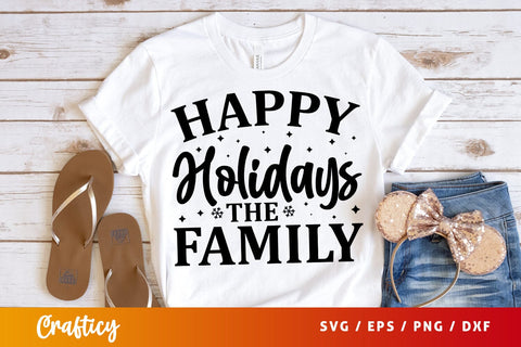 Happy holidays the family SVG Design SVG Designangry 