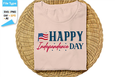 Happy Independence Day Round Sign SVG Design, 4th of july SVG Design, SVGs,Quotes and Sayings,Food & Drink,On Sale, Print & Cut SVG DesignPlante 503 
