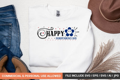Happy Independence Day Svg SVG designmaster24 