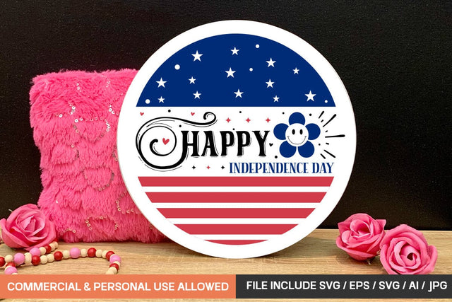 Happy Independence Day Svg SVG designmaster24 