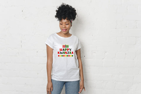 Happy Kwanzaa SVG. African American Christmas card SVG LaBelezoka 