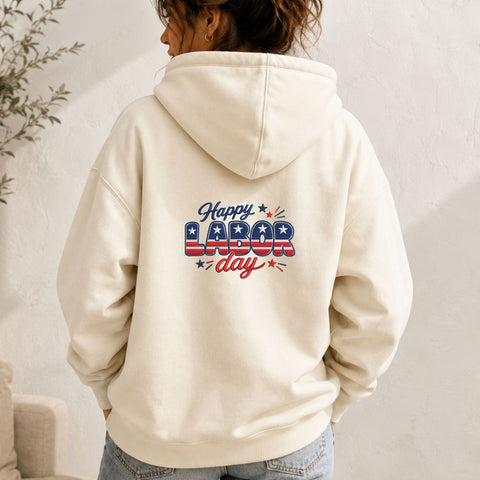 Happy Labor Day Machine Embroidery Design – Patriotic USA Flag Labor Day Embroidery File Embroidery/Applique DESIGNS PatternFeed8 