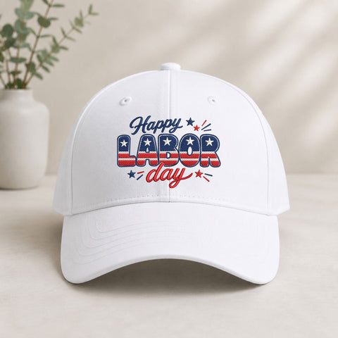 Happy Labor Day Machine Embroidery Design – Patriotic USA Flag Labor Day Embroidery File Embroidery/Applique DESIGNS PatternFeed8 