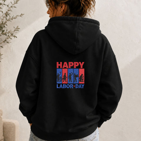 Happy Labor Day Machine Embroidery Design – Worker Silhouette Patriotic Labor Day Embroidery Embroidery/Applique DESIGNS PatternFeed8 