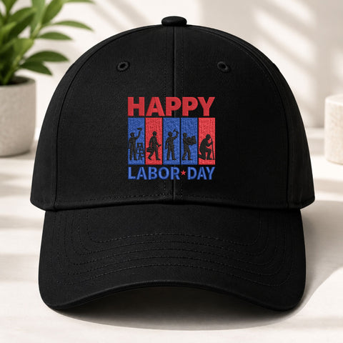 Happy Labor Day Machine Embroidery Design – Worker Silhouette Patriotic Labor Day Embroidery Embroidery/Applique DESIGNS PatternFeed8 
