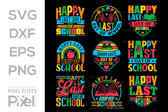 Happy Last Day Of School SVG Hello School Kids Welcome To School Back To School Quote Design SVG ETC Craft 