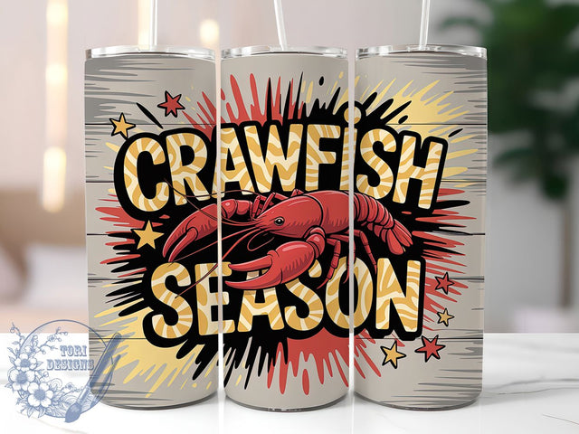 Happy Mardi Gras Crawfish Tumbler, Happy Mardi Gras Wrap, Carnival Celebration Cup, 20oz Sublimation Wrap, New Orleans Crawfish Tumbler, Festive Seafood Design Cup, Mardi Gras Crawfish Theme Wrap Sublimation ToriDesigns 