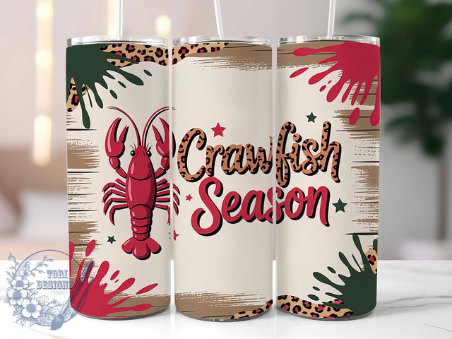 Happy Mardi Gras Crawfish Tumbler, Happy Mardi Gras Wrap, Carnival Celebration Cup, 20oz Sublimation Wrap, New Orleans Crawfish Tumbler, Festive Seafood Design Cup, Mardi Gras Crawfish Theme Wrap Sublimation ToriDesigns 