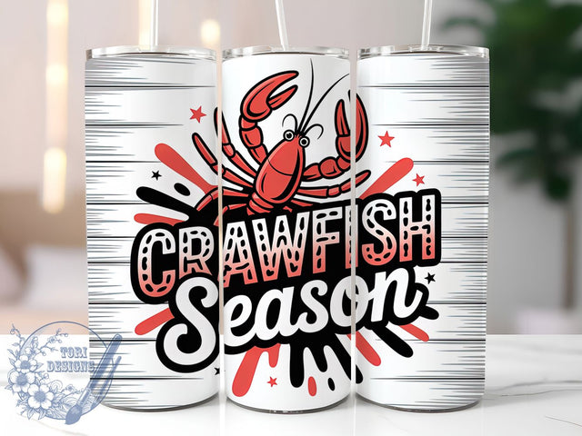 Happy Mardi Gras Crawfish Tumbler, Happy Mardi Gras Wrap, Carnival Celebration Cup, 20oz Sublimation Wrap, New Orleans Crawfish Tumbler, Festive Seafood Design Cup, Mardi Gras Crawfish Theme Wrap Sublimation ToriDesigns 