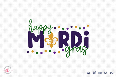 Happy Mardi Gras - Mardi Gras SVG Design SVG CraftLabSVG 