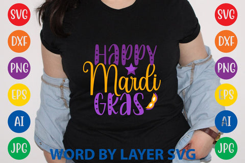 Happy Mardi Gras SVG DESIGN SVG Rafiqul20606 