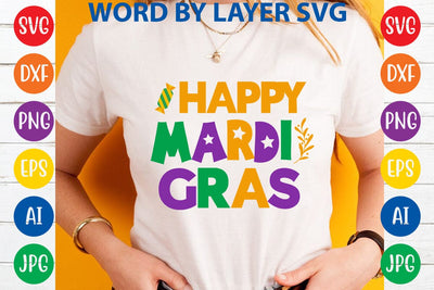 Happy Mardi Gras SVG DESIGN SVG Rafiqul20606 