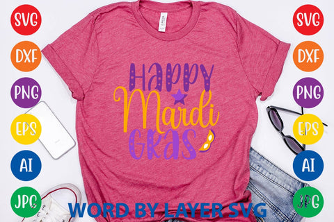 Happy Mardi Gras SVG DESIGN SVG Rafiqul20606 