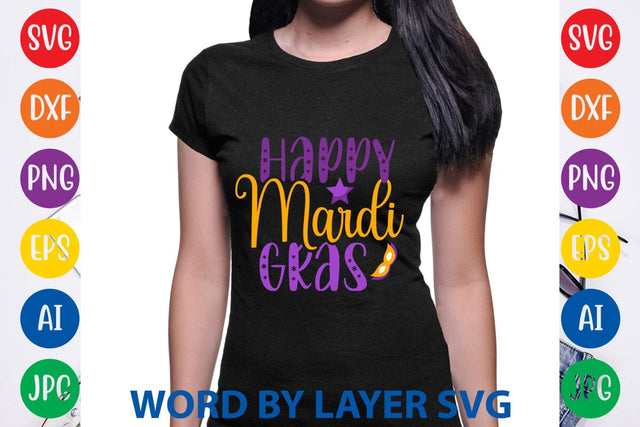 Happy Mardi Gras SVG DESIGN SVG Rafiqul20606 