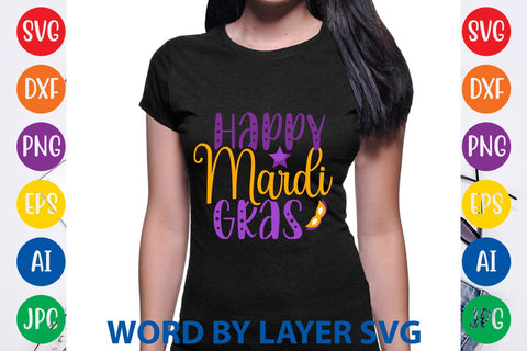 Happy Mardi Gras SVG DESIGN SVG Rafiqul20606 