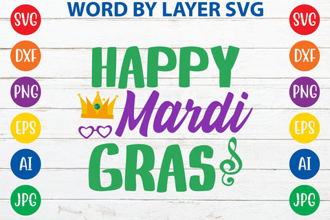 Happy Mardi Gras SVG DESIGN SVG Rafiqul20606 