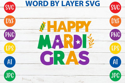 Happy Mardi Gras SVG DESIGN SVG Rafiqul20606 