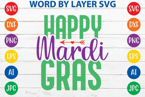 Happy Mardi Gras SVG DESIGN SVG Rafiqul20606 