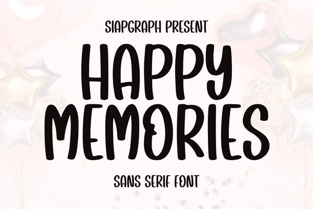 Happy Memories Font Masyafi Studio 