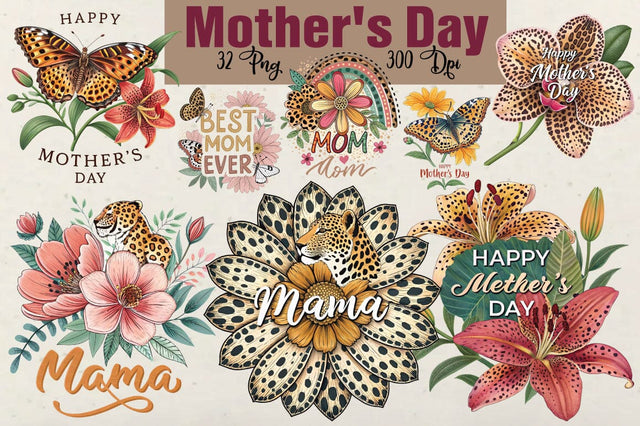 Happy Mether day Png Design Bundle SVG Angelina750 