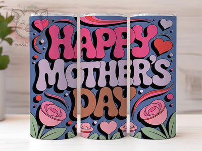 Happy Mother’s Day 20oz Tumbler, Floral Mom, Best Mom Ever, Happy Mother's Day, 20oz Tumbler Wrap, PNG Sublimation Design, Gift For Mom Sublimation Lara' s Designs 