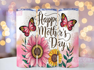 Happy Mother's Day Mom Life 20oz Tumbler, Mom Tumbler, Mom Life Tumbler, Mother's Day Gift, Happy Mother's Day Tumbler, 20oz Sublimation Wrap, Gift for Mom Sublimation SvggirlplusArt 