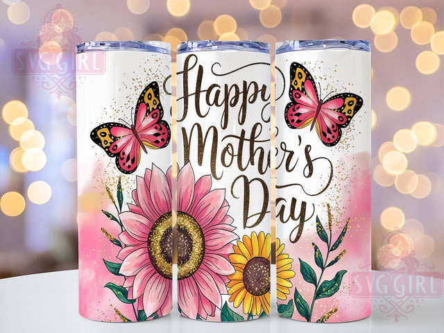 Happy Mother's Day Mom Life 20oz Tumbler, Mom Tumbler, Mom Life Tumbler, Mother's Day Gift, Happy Mother's Day Tumbler, 20oz Sublimation Wrap, Gift for Mom Sublimation SvggirlplusArt 