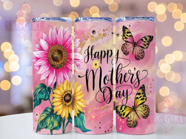 Happy Mother's Day Mom Life 20oz Tumbler, Mom Tumbler, Mom Life Tumbler, Mother's Day Gift, Happy Mother's Day Tumbler, 20oz Sublimation Wrap, Gift for Mom Sublimation SvggirlplusArt 