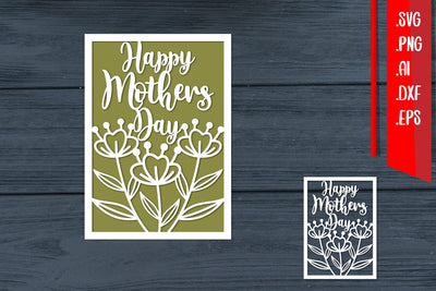 Happy Mothers Day, Mother Day Papercut SVG zafrans studio 