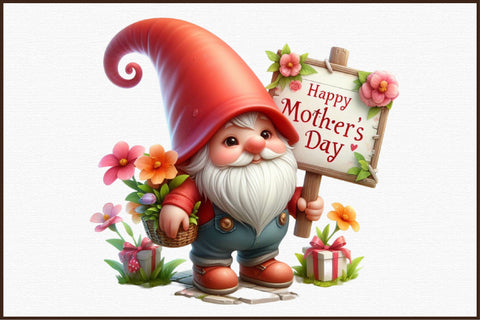 Happy Mother's Day Quotes of Gnome Sublimation designartist 