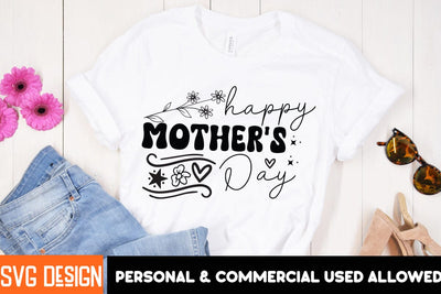 Happy Mother’s Day SVG Design, Mother’s Day SVG Bundle, Best Mom Ever, Mom Life SVG, Mama Quote, Funny Mom SVG, Floral Mom Clipart, Mother’s Day Shirt Design, Mom Sublimation PNG SVG BlackCatsMedia 